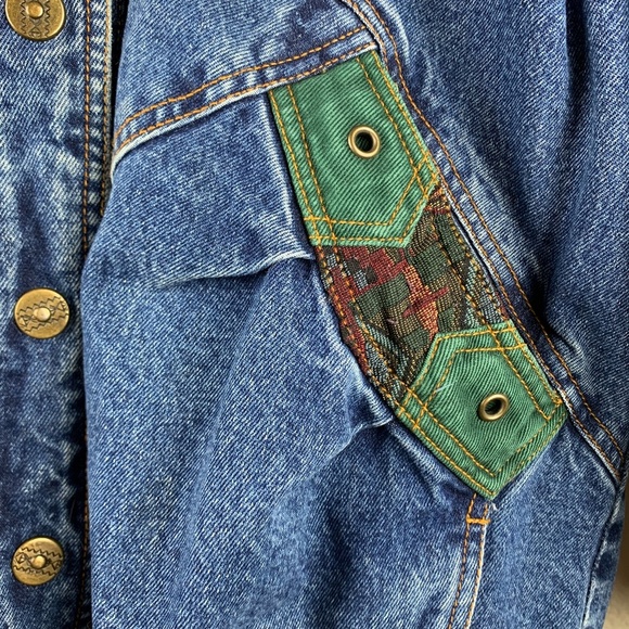 Vintage Denim Aztec Jacket NOT FOR SALE - Picture 11 of 14